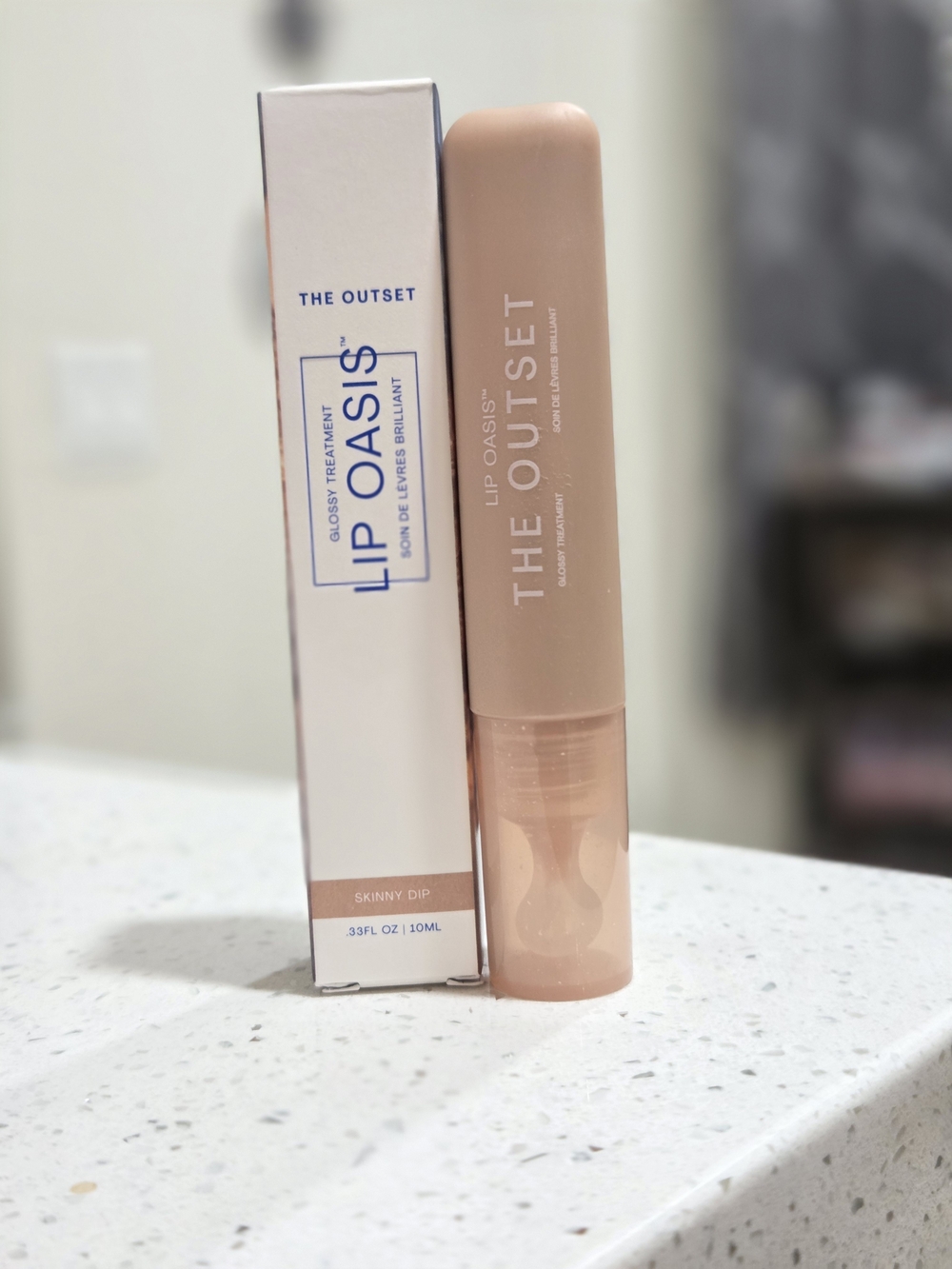 The Outset Lip Oasis Lip Treatment in Skinny Dip- Hydrating Gloss
